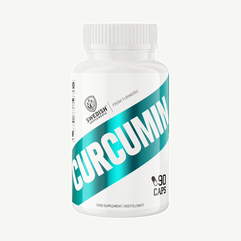 Förpackningen till Swedish Supplements Curcumin 90 kapslar