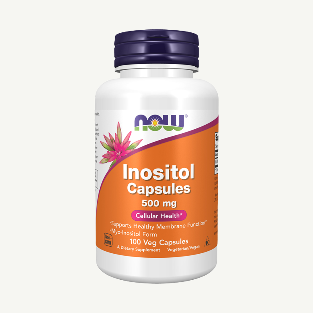 Förpackningen till Inositol 500mg 100 kapslar