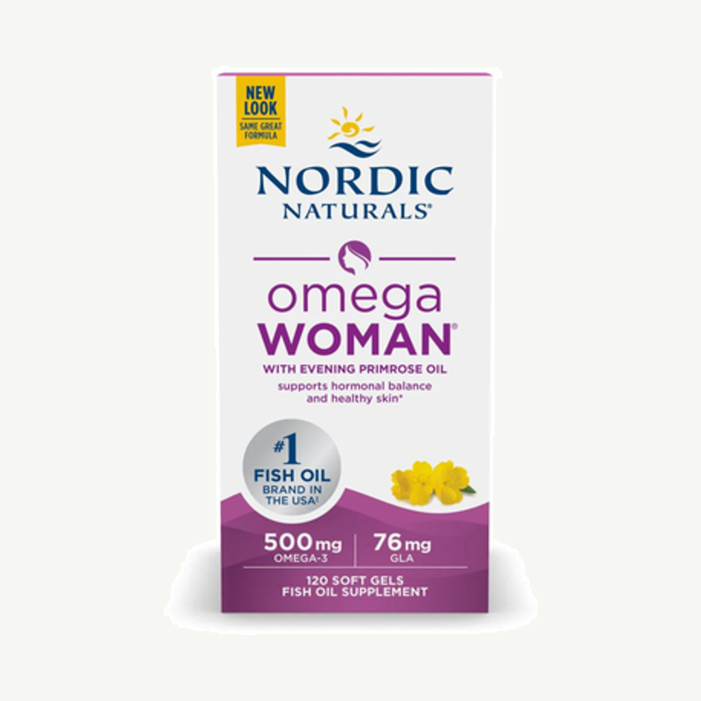 Förpackningen till Omega Woman 500mg 120k