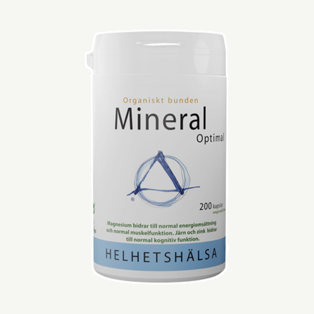 Förpackningen till MineralOptimal 200 kapslar