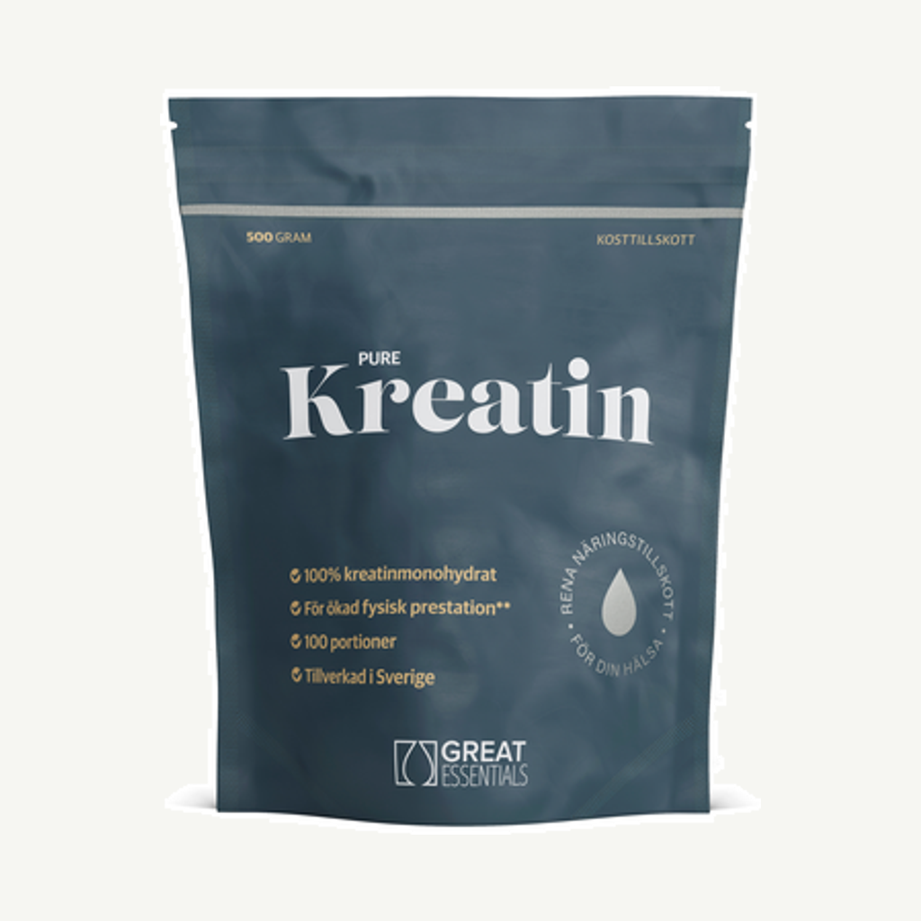 Förpackningen till Kreatinmonohydrat 500g