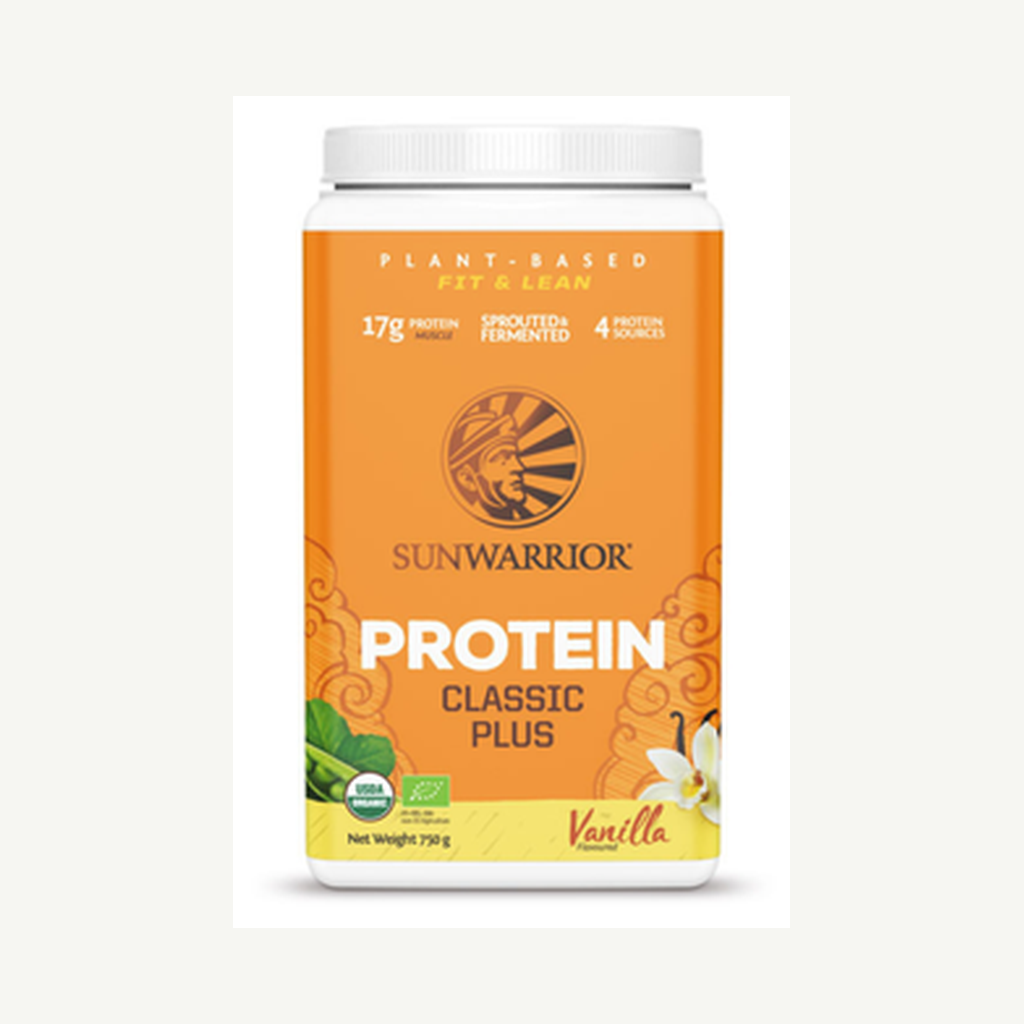 Förpackningen till Protein Classic Plus Vanilj 750g