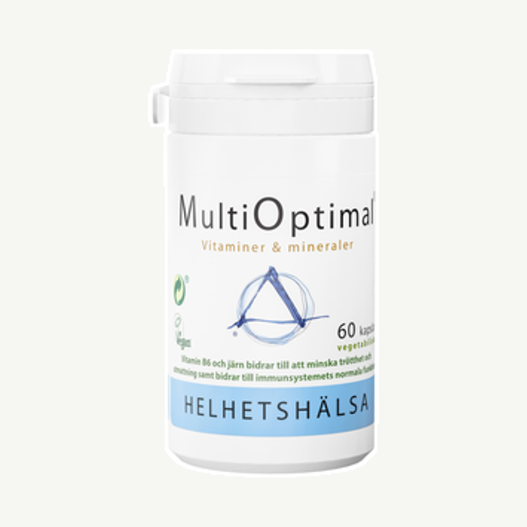 Förpackningen till Helhetshälsa MultiOptimal Kapslar 60 st