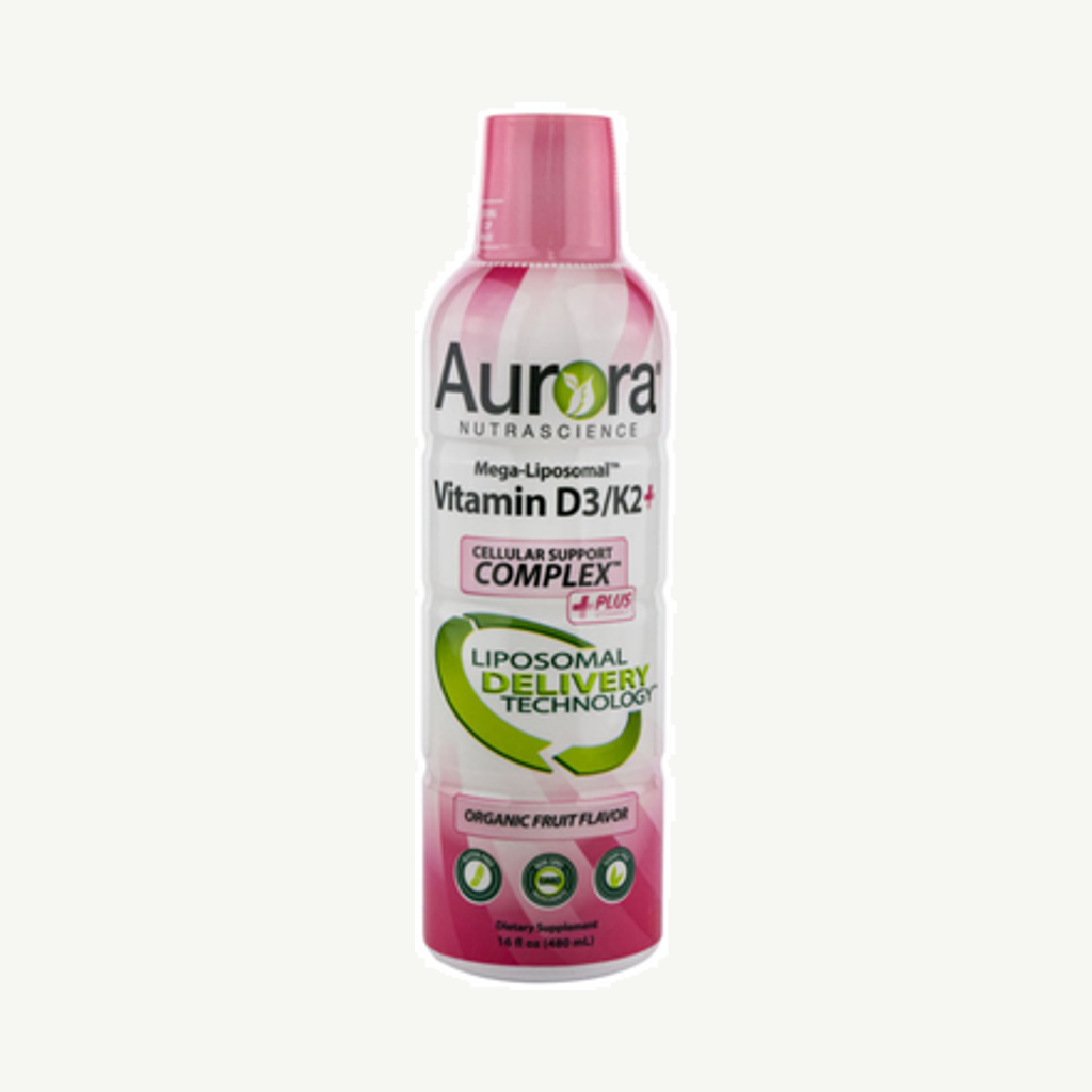 Förpackningen till Liposomal Vitamin D3/K2+ 480ml
