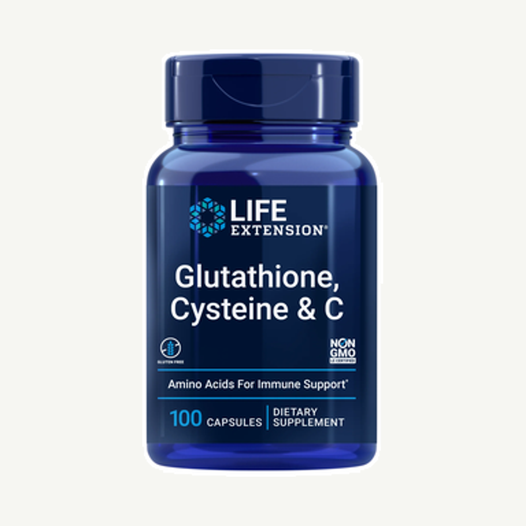 Förpackningen till Glutathione + Cysteine & C 100k