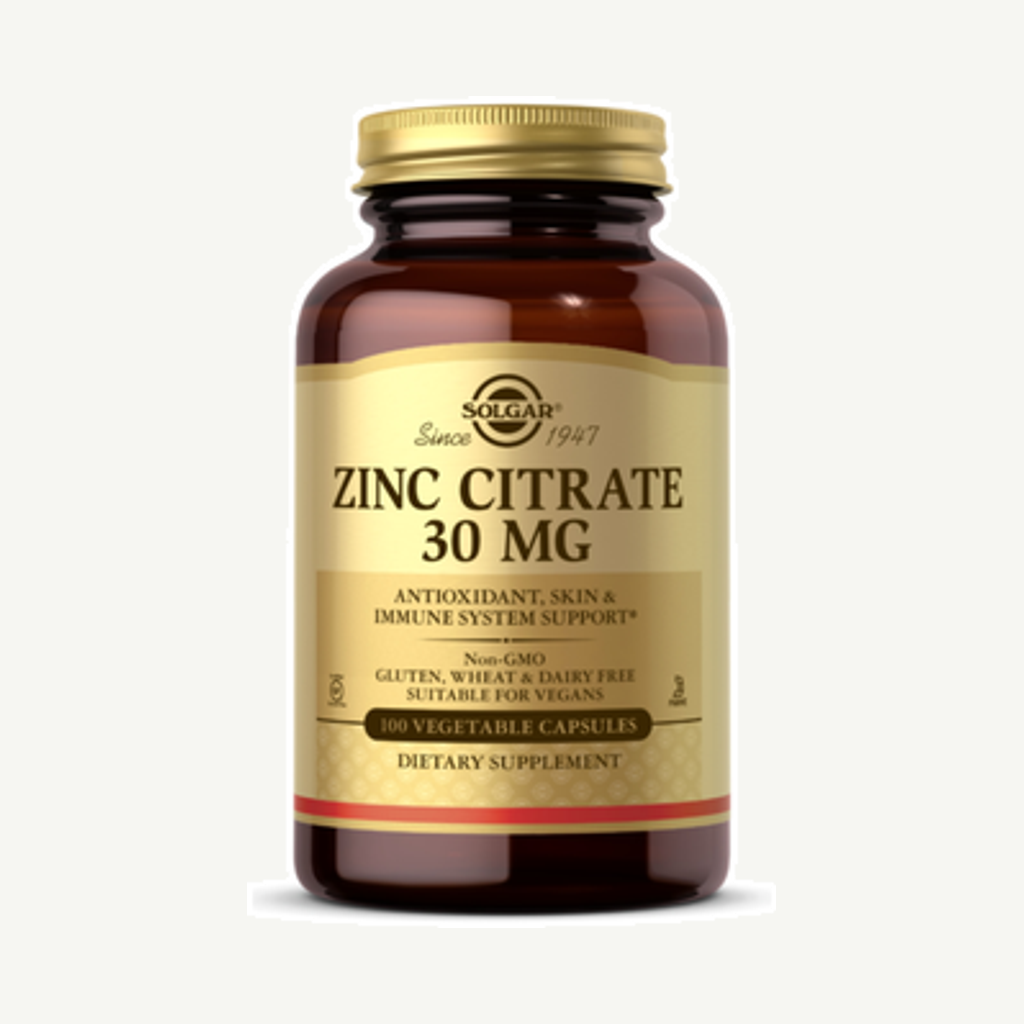 Förpackningen till Zinc Citrate 30mg 100k