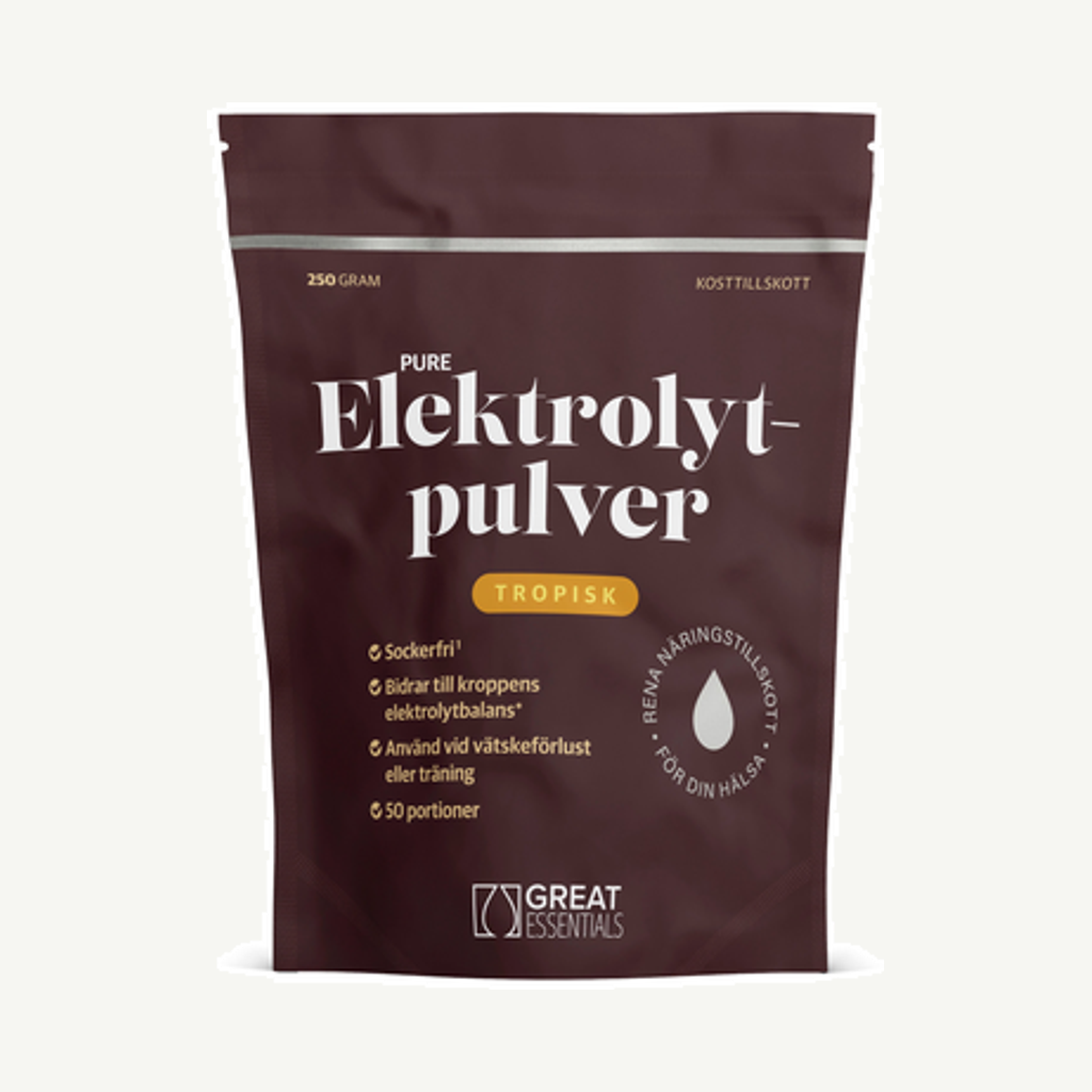 Förpackningen till Elektrolyter Tropisk 250g
