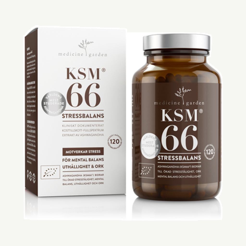 Förpackningen till KSM66 Stressbalans 120k