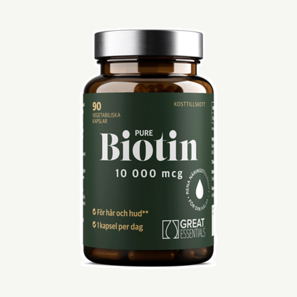 Förpackningen till Biotin 10000mcg 90k