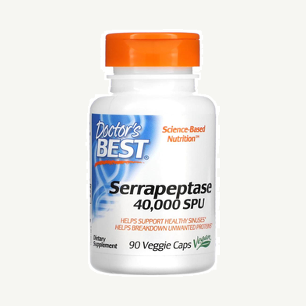 Förpackningen till Serrapeptase 40000SPU 90k