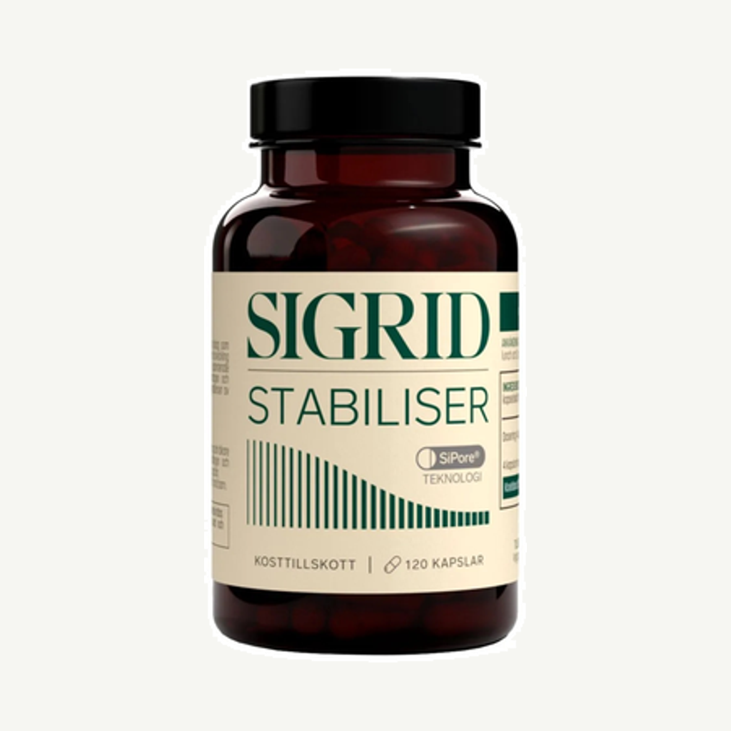 Förpackningen till Sigrid Stabiliser 120k