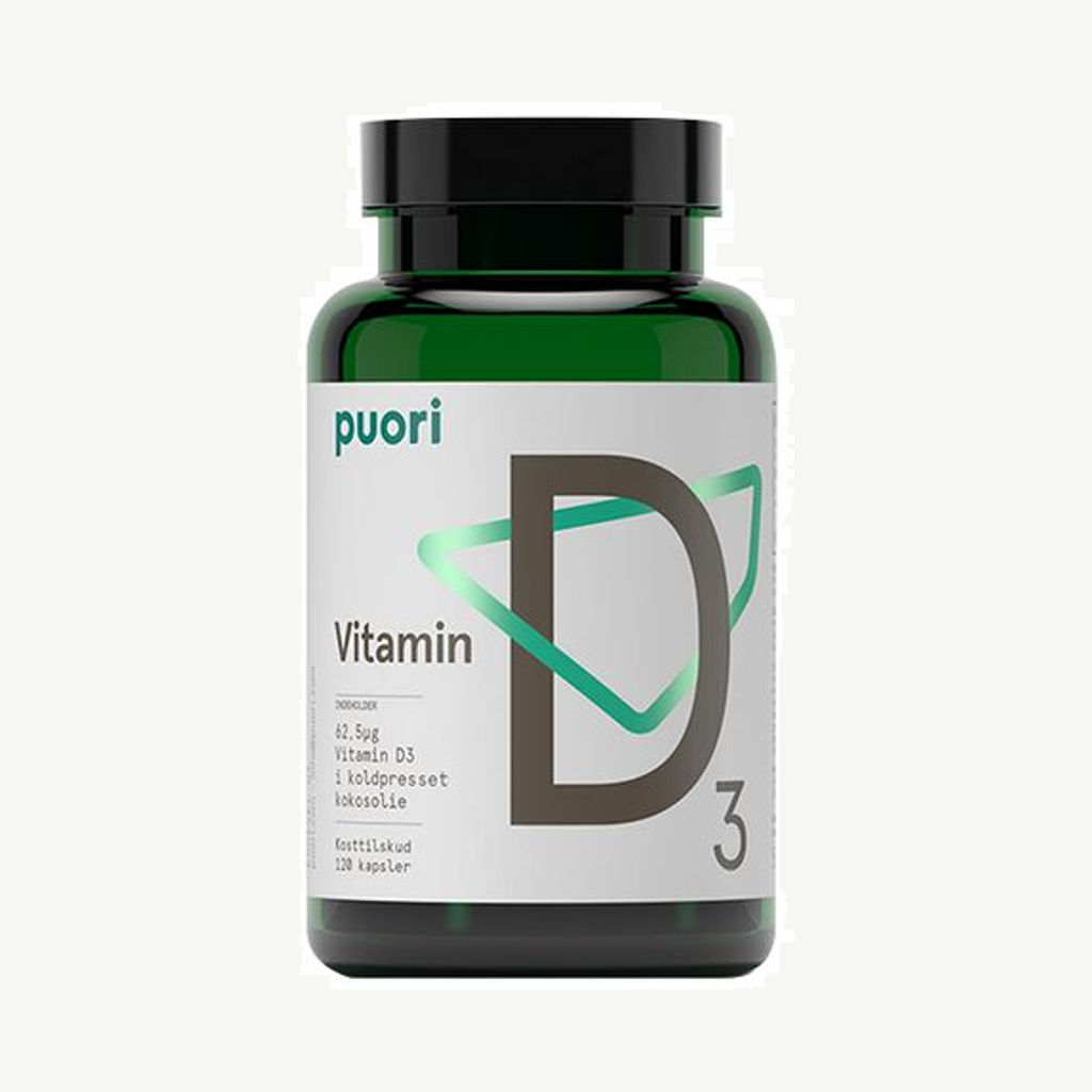 Förpackningen till D-vitamin 120 kapslar