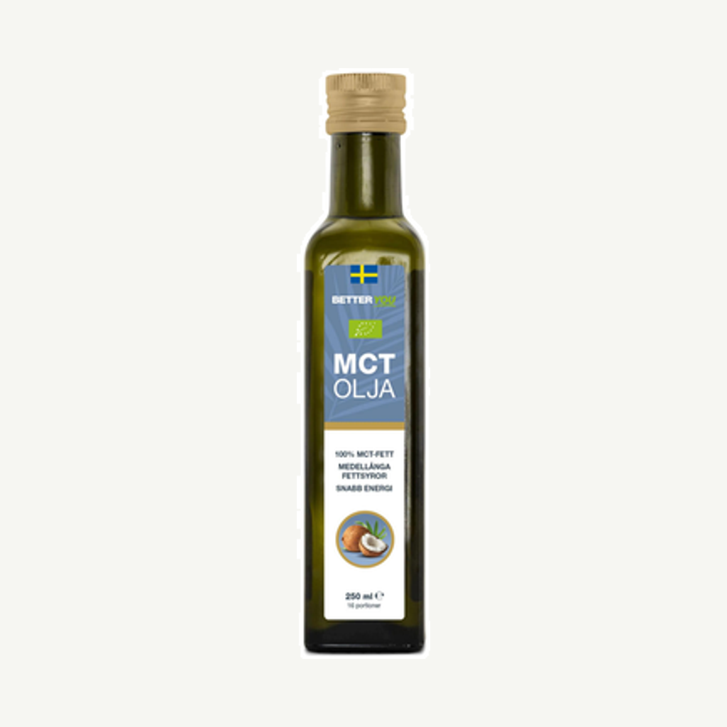 Förpackningen till MCT-Olja 250ml