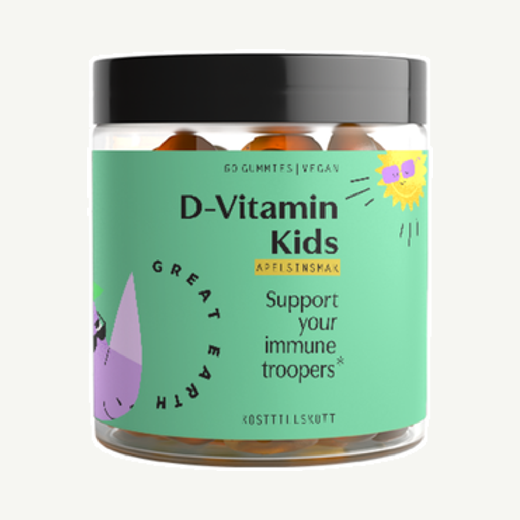 Förpackningen till D-vitamin Kids 60st