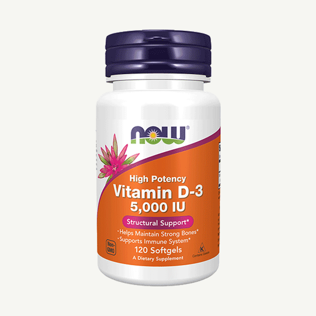 Förpackningen till Vitamin D-3 5000 IU 120 kapslar