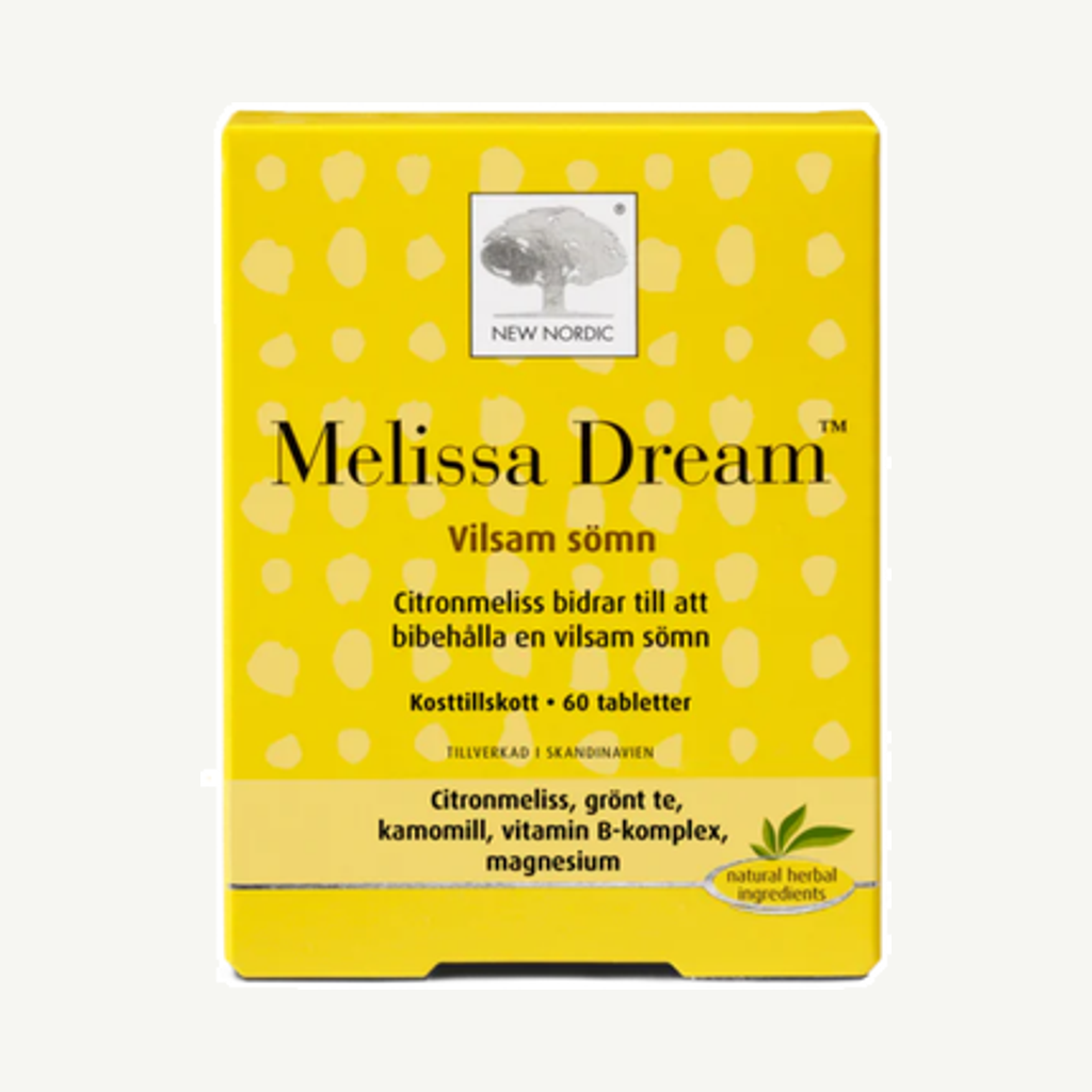Förpackningen till Melissa Dream 60 tabletter