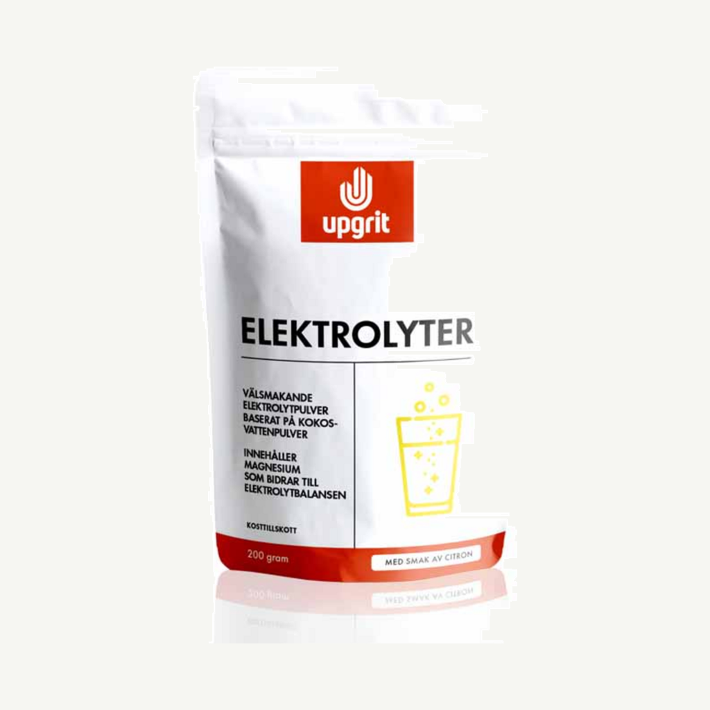 Förpackningen till Upgrit Elektrolyter 200g