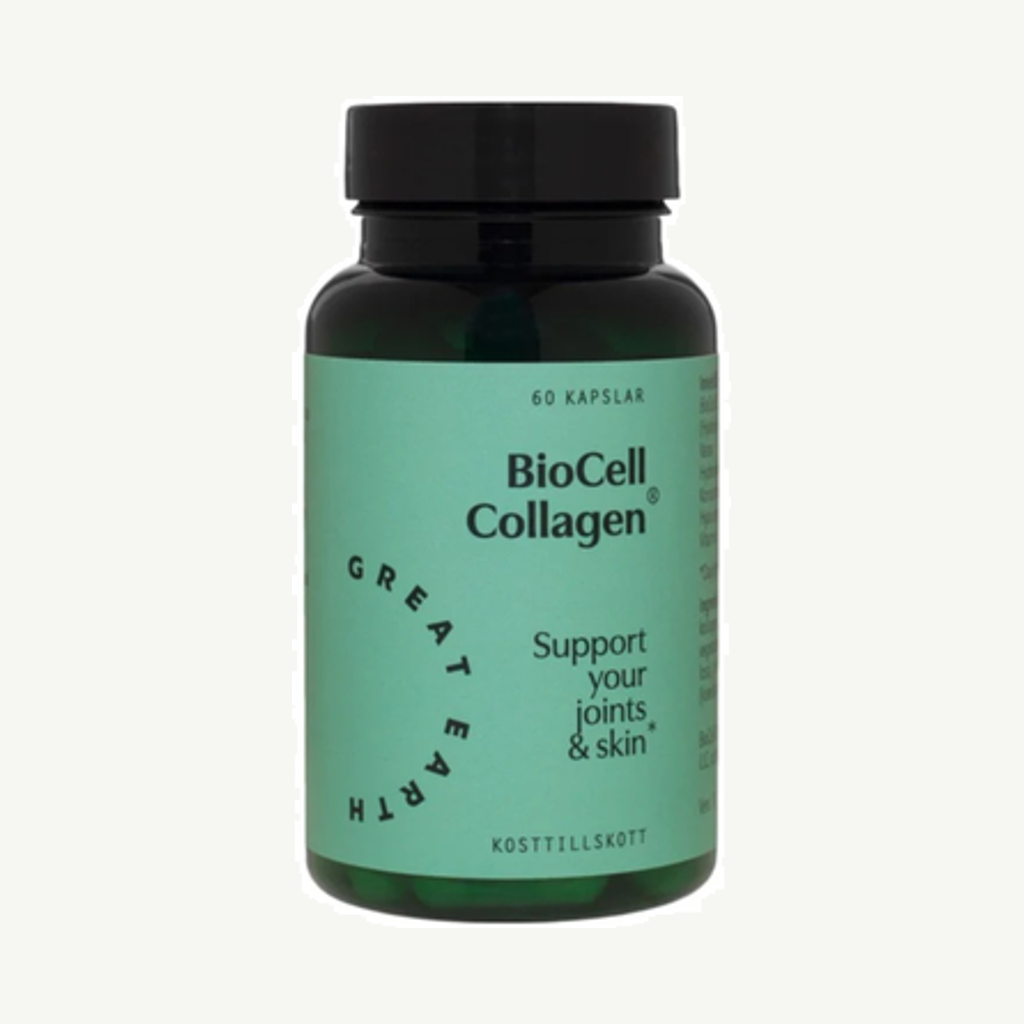 Förpackningen till Biocell Collagen 500mg 60k