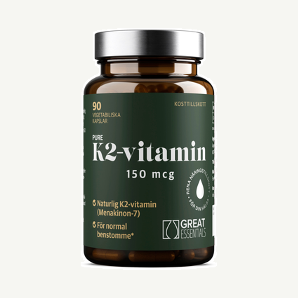 Förpackningen till K2-vitamin 150mcg 90k