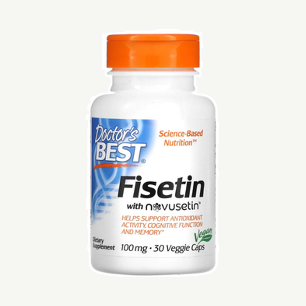 Förpackningen till Fisetin with Novusetin 100mg 30k