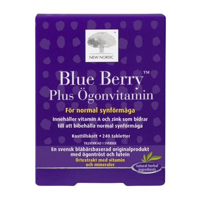 Förpackningen till Blue Berry Plus Ögonvitamin 240t