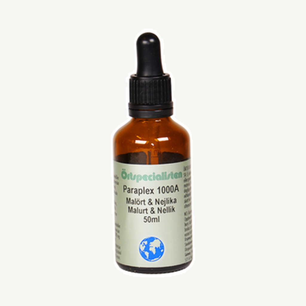 Förpackningen till Paraplex, Malört & Nejlika 50ml