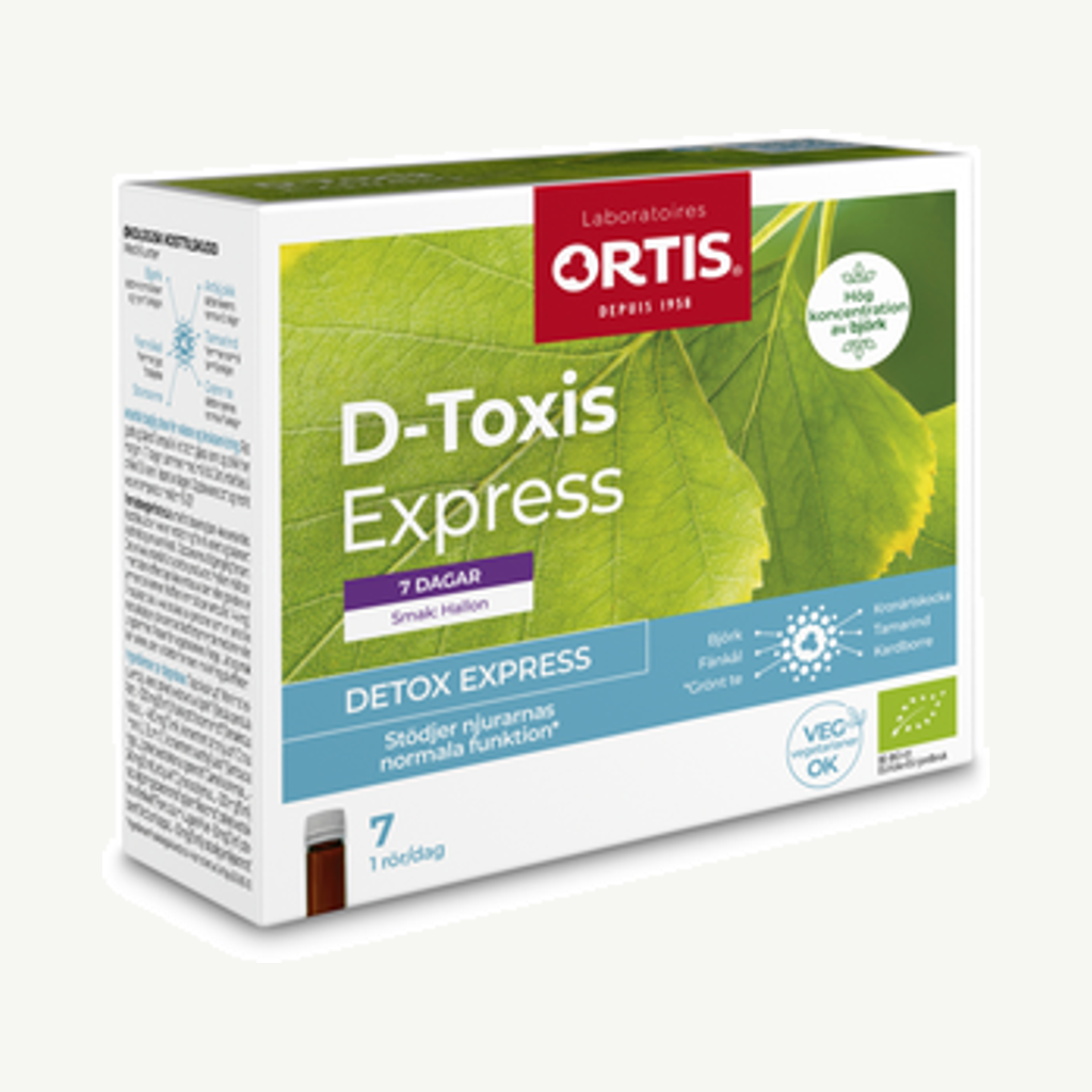 Förpackningen till D-Toxis Express 7x15ml