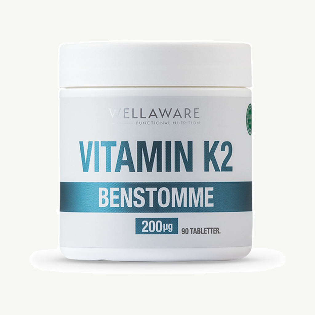 Förpackningen till WellAware Vitamin K2 90 tabletter