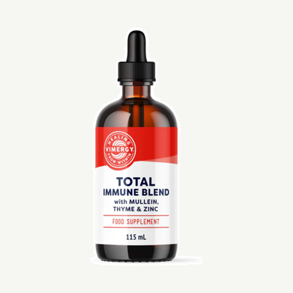 Förpackningen till Liquid Total Immune Blend 115ml
