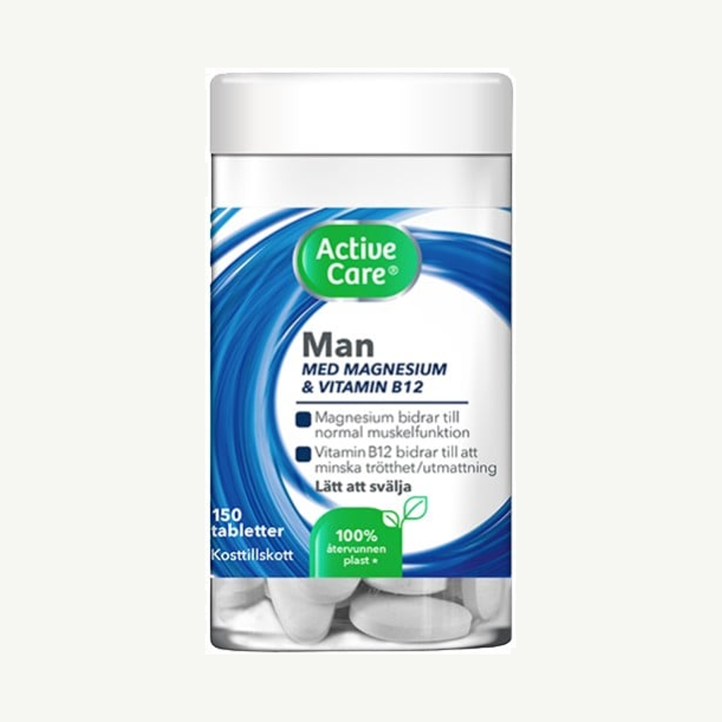 Förpackningen till Active Care Man 150 tabletter