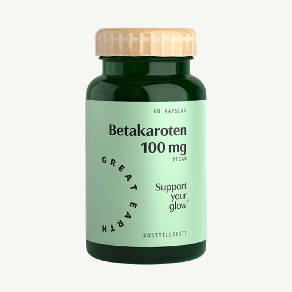 Förpackningen till Betakaroten 100 mg