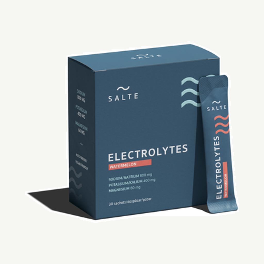Förpackningen till Salte Elektrolyter Vattenmelon 30 st
