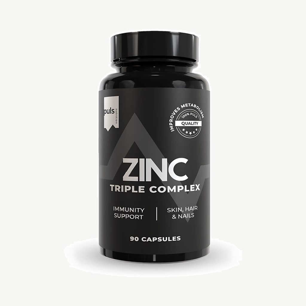 Förpackningen till Puls Nutrition Triple Zinc 90 capsules