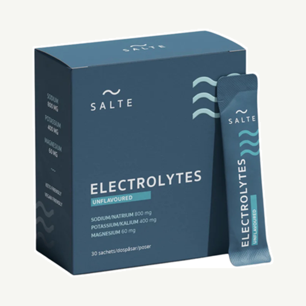 Förpackningen till Salte Elektrolyter Naturell 30p