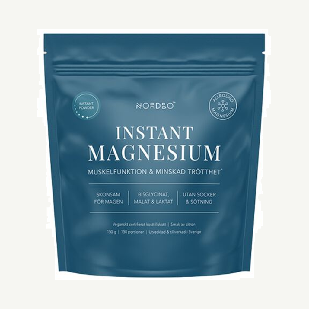 Förpackningen till Instant Magnesium 150 g