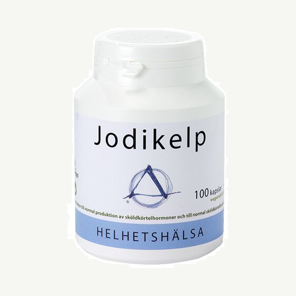 Förpackningen till Jodikelp 100 kapslar