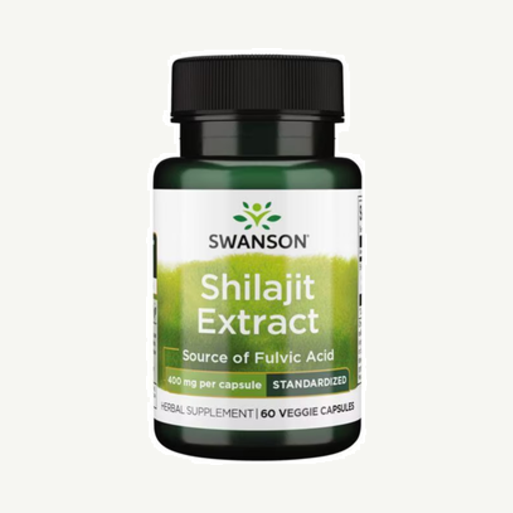 Förpackningen till Shilajit Extract 400mg 60k