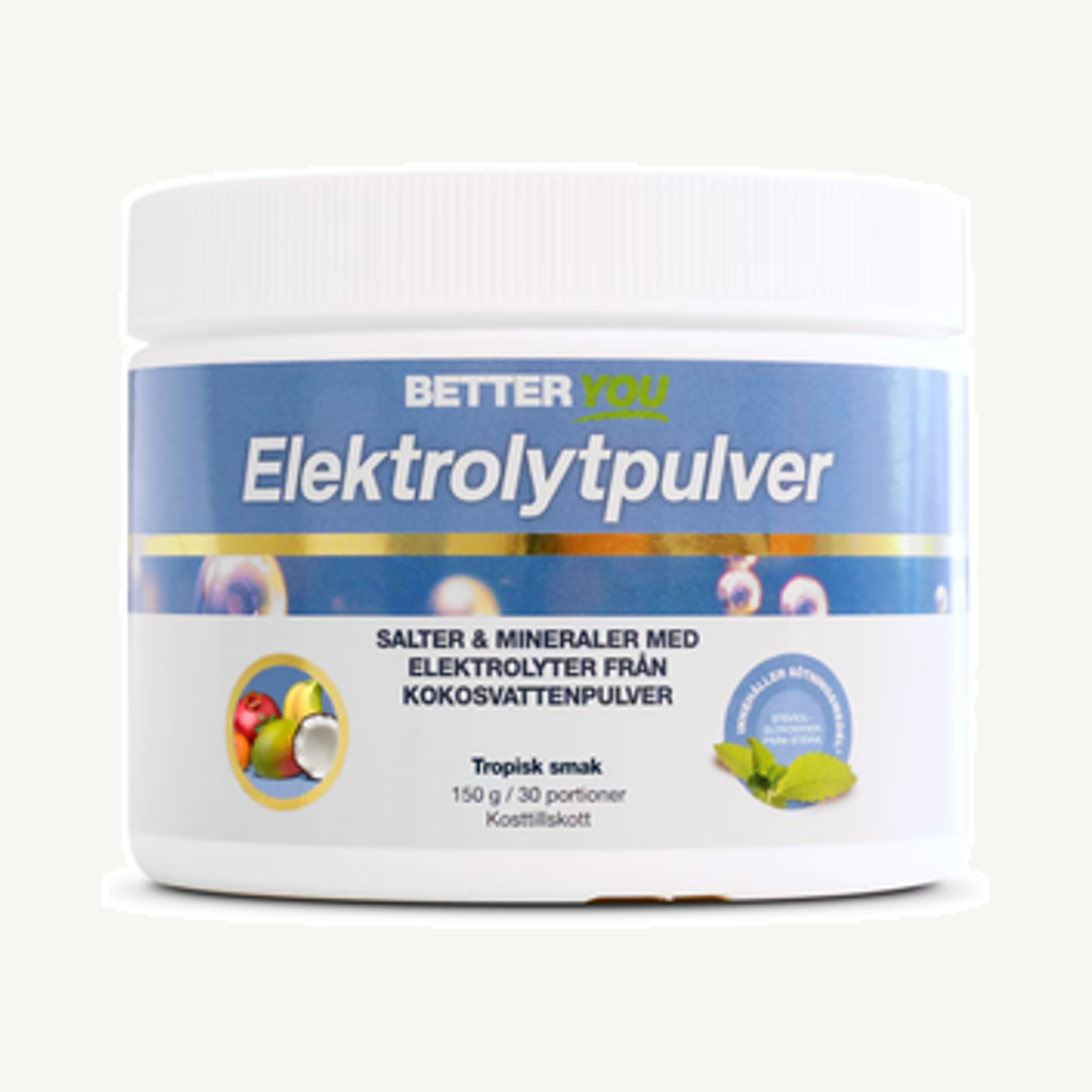 Förpackningen till Elektrolytpulver Tropisk 150g