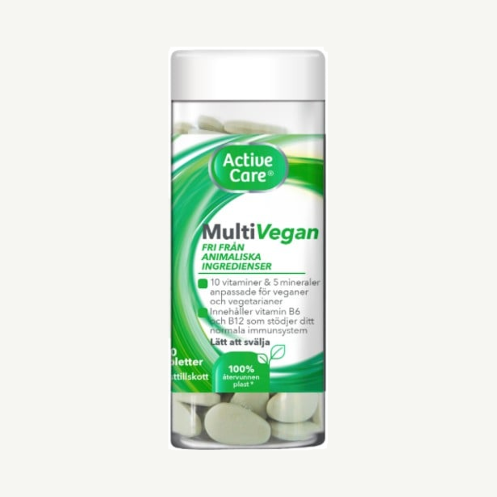 Förpackningen till Active Care Multivegan 120 tabletter