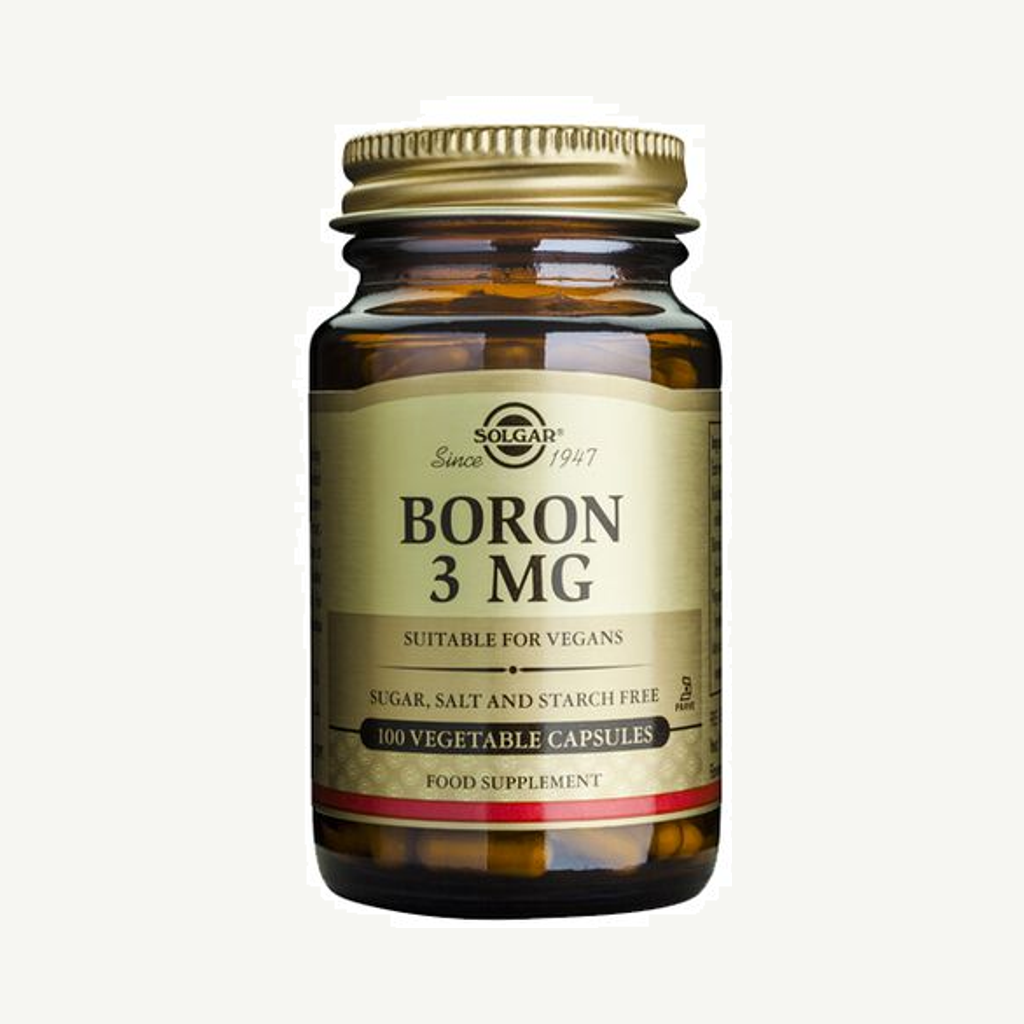 Förpackningen till Boron 100 kapslar