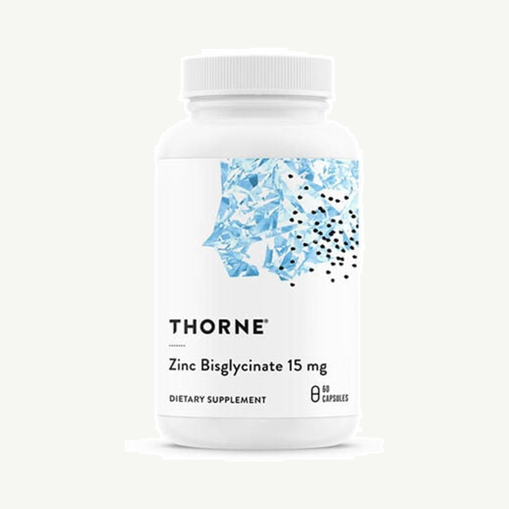 Förpackningen till Zinc Bisglycinate 15 mg 60 kapslar