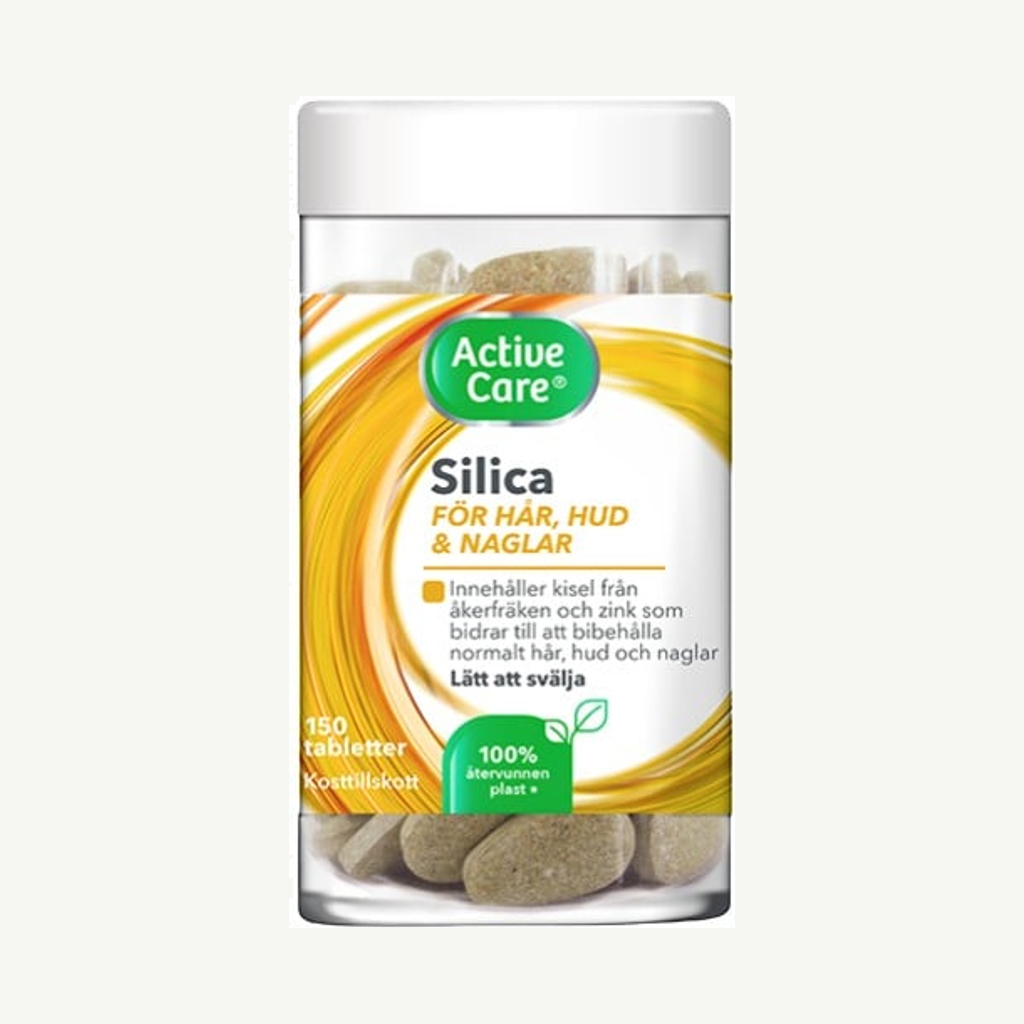 Förpackningen till Active Care Silica 150 tabletter