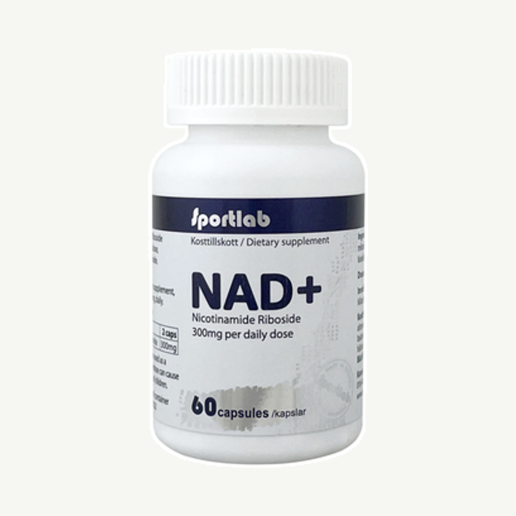 Förpackningen till NAD+ 300mg 60k