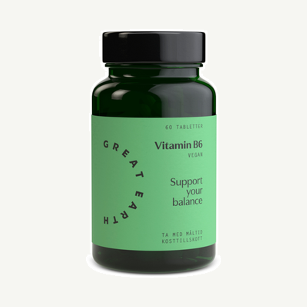 Förpackningen till Vitamin B6 23mg 60t