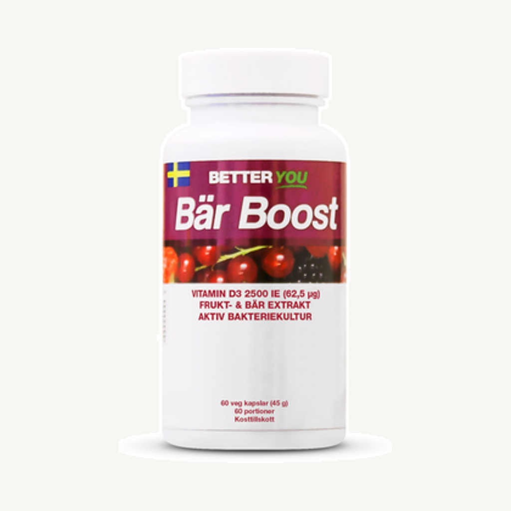 Förpackningen till Bär Boost 60k