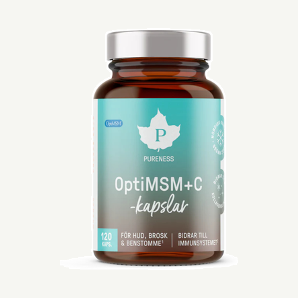 Förpackningen till OptiMSM + C 120k