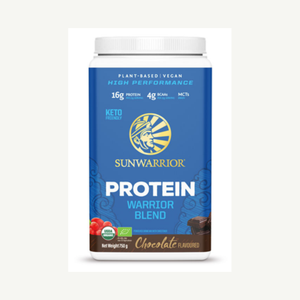 Förpackningen till Warriorblend Choklad 750g