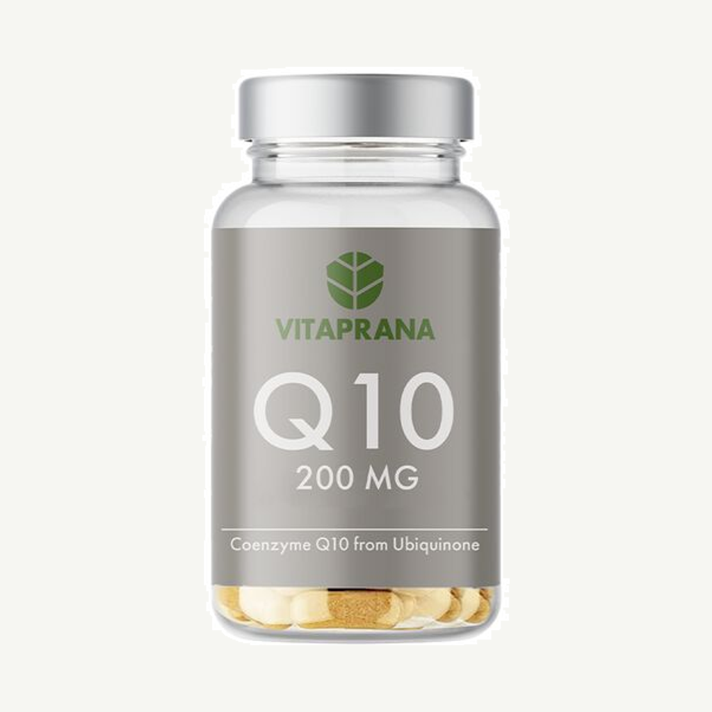 Förpackningen till Q10 200 mg 60 kapslar