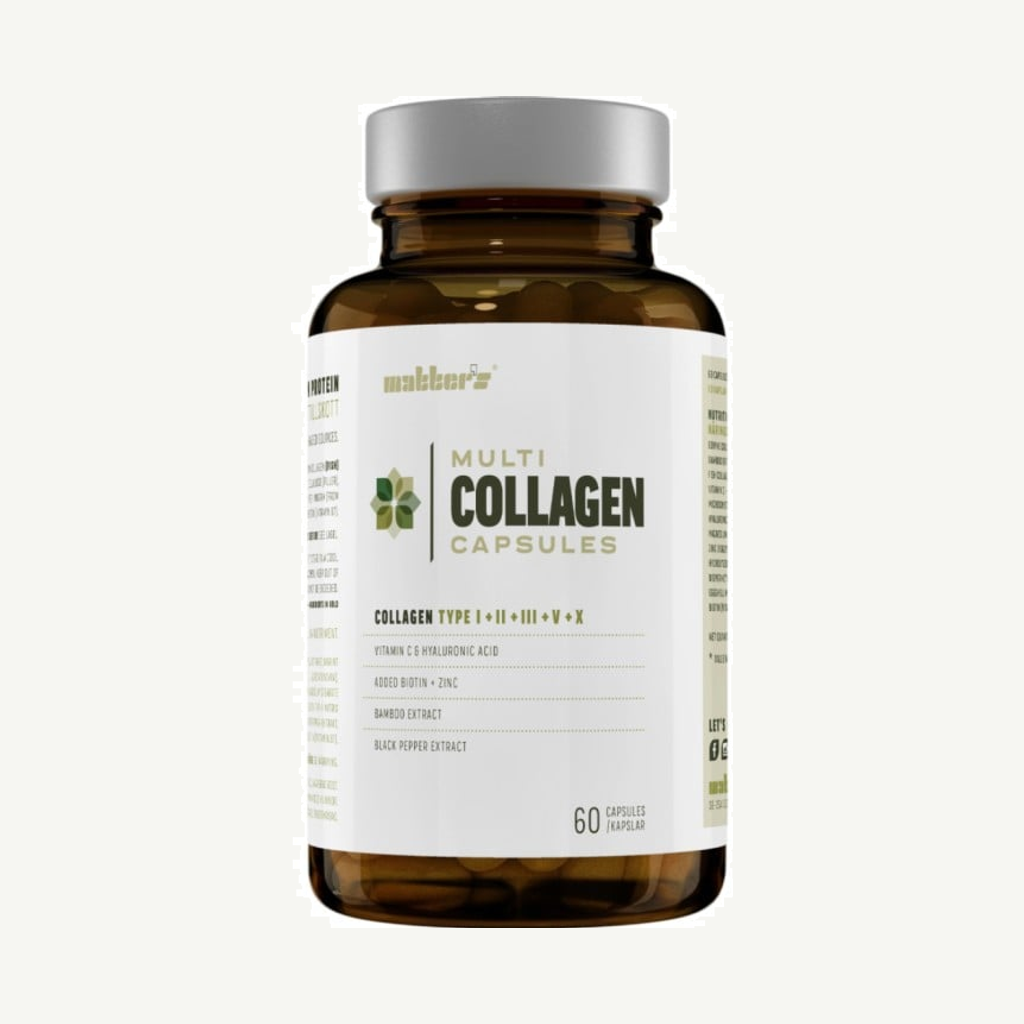 Förpackningen till Matters Multi-Collagen 60 kapslar