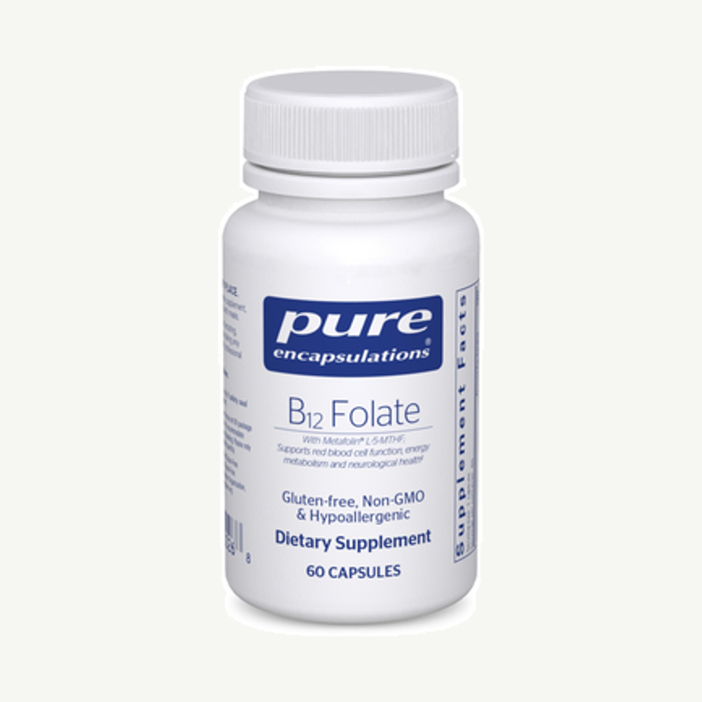 Förpackningen till B12 Folate 60k